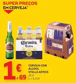 E.Leclerc Cerveja com álcool stella artois promoção