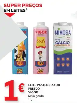 E.Leclerc Leite pasteurizado fresco vigor meio gordo promoção