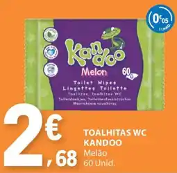 E.Leclerc toalhitas wc kandoo melão promoção