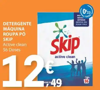 Detergente máquina roupa pó skip active clean