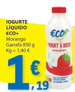 E.Leclerc Iogurte líquido eco+ morango promoção