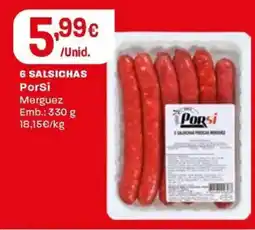 Intermarché 6 salsichas PorSi Merguez promoção
