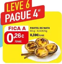 Intermarché Pastel de nata promoção