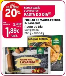 Intermarché Folhas de massa fresca lasanha promoção