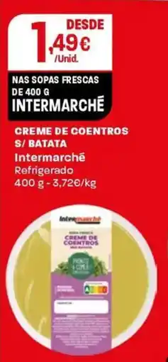 Intermarché Creme de coentros s/ batata Intermarché promoção
