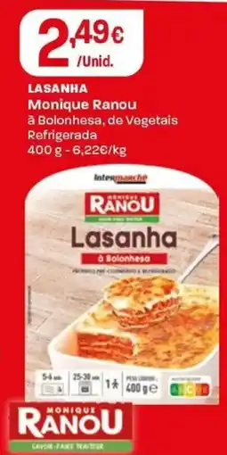 Intermarché Lasanha Monique Ranou promoção
