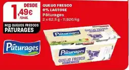 Intermarché Queijo fresco 0% lactose pâturages promoção
