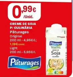 Intermarché Creme de soja p/ culinária pâturages original promoção