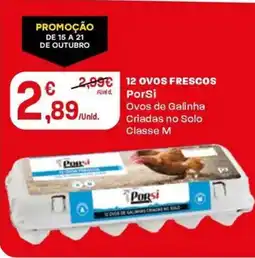 Intermarché 12 Ovos Frescos Porsi promoção