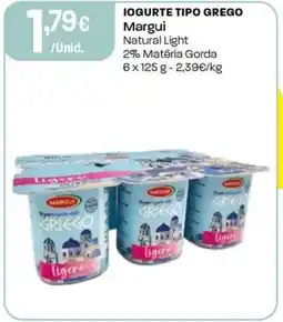 Intermarché Iogurte tipo grego margui natural light promoção
