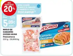 Intermarché Miolo de camarão cozido 40/60 promoção