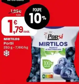 Intermarché Mirtilos porsi promoção