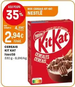 Intermarché Cereais kit kat nestlé promoção