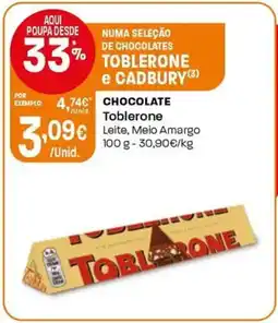Intermarché Chocolate Toblerone promoção
