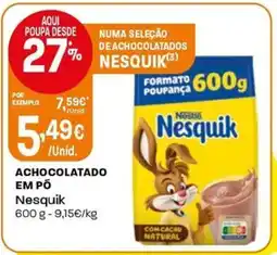 Intermarché Achocolatado em pó Nesquik promoção