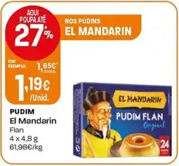 Intermarché Pudim El Mandarin Flan promoção