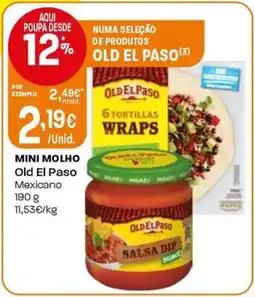 Intermarché Mini molho Old El Paso Mexicano promoção