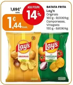 Intermarché Batata frita Lay's Originais promoção