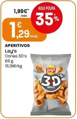 Intermarché Aperitivos Lay's Cones 3D's promoção