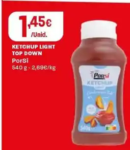 Intermarché Ketchup light top down porsi promoção