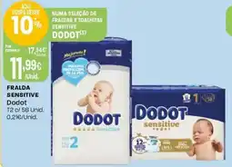 Intermarché Fralda sensitive dodot promoção