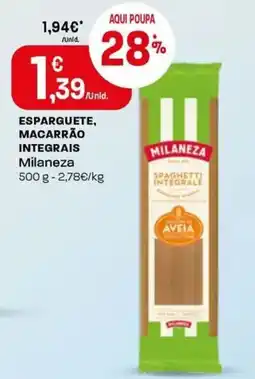 Intermarché Esparguete, macarrão integrais milaneza promoção