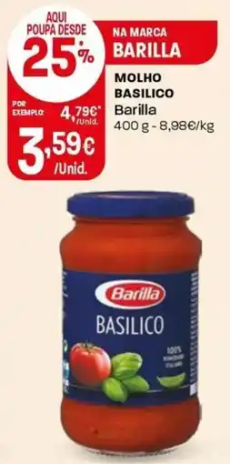 Intermarché Molho basilico barilla promoção