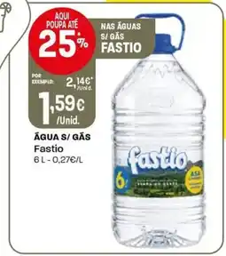 Intermarché Água s/gas fastio promoção