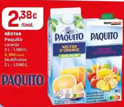 Intermarché Nectar paquito laranja promoção
