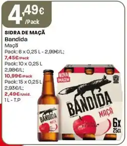 Intermarché Sidra de maçã bandida promoção