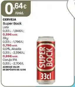 Intermarché Cerveja Super Bock Lata promoção