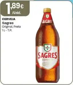 Intermarché CERVEJA Sagres Original, Preta promoção