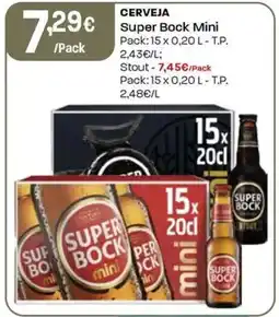 Intermarché Cerveja Super Bock Mini promoção