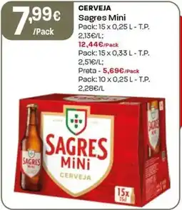 Intermarché Cerveja Sagres Mini promoção