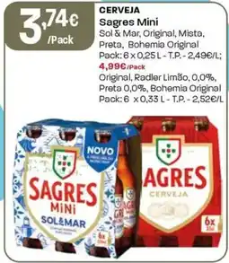 Intermarché Cerveja Sagres Mini promoção
