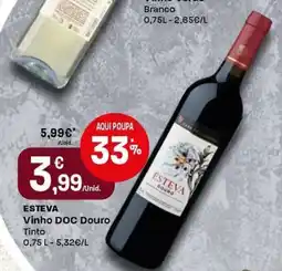 Intermarché ESTEVA Vinho DOC Douro Tinto promoção