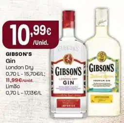 Intermarché GIBSON'S Gin London Dry promoção