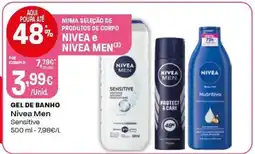 Intermarché Gel de banho Nivea Men Sensitive promoção
