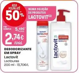 Intermarché Desodorizante em spray lactovit promoção