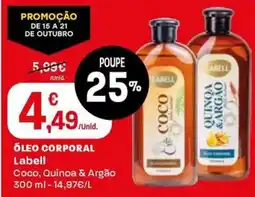 Intermarché Óleo corporal Labell promoção