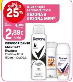 Intermarché Desodorizante em spray Rexona promoção