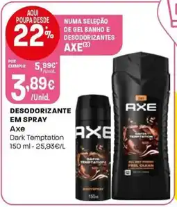 Intermarché Desodorizante em spray Ахе promoção