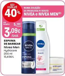 Intermarché Espuma de barbear nivea men promoção