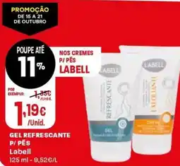 Intermarché Gel refrescante p/ pes Labell promoção