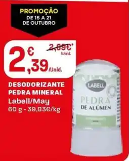 Intermarché Desodorizante pedra mineral labell promoção