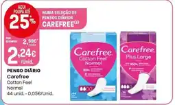 Intermarché Penso diário Carefree Cotton Feel promoção