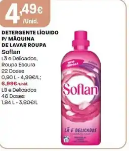 Intermarché Detergente líquido p/ máquina de lavar roupa Soflan promoção