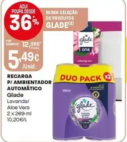 Intermarché Recarga p/ ambientador automático glade lavanda/ aloe vera promoção