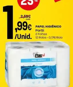 Intermarché Papel higiénico porsi 2 folhas promoção