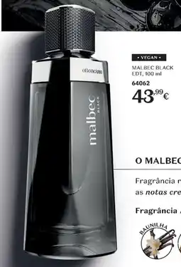O Boticário Malbec black edt promoção